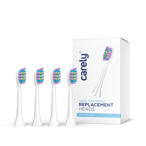 Sonic Toothbrush Replacement Heads - 4 Pack - Carely